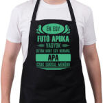 printfashion Futó apuka - Kötény - Fekete (7355702)