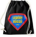 printfashion Szuperhős legénybúcsú - Sportzsák, Tornazsák - Fekete (5204880)