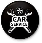 printfashion Car service - Kitűző, hűtőmágnes - Fekete (6565307)