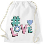 printfashion Hashtag LOVE - Sportzsák, Tornazsák - Fehér (4308762)
