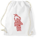 printfashion Texasi láncfűrészes - Sportzsák, Tornazsák - Fehér (308479)