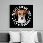 printfashion Jack Russel Terrier - Vászonkép - Fekete (6659690)
