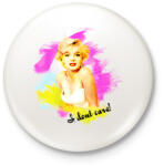 printfashion marilyn monroe - Kitűző, hűtőmágnes - Fehér (3083310)