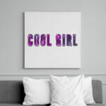 printfashion cool girl - Vászonkép - Fehér (6626613)