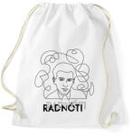 printfashion Radnóti - Vonalas arckép - Sportzsák, Tornazsák - Fehér (6614602)