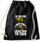 printfashion Nem beszélgetni jöttem! - Sportzsák, Tornazsák - Fekete (520242)
