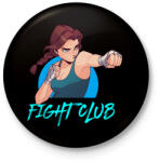 printfashion Fight Club Girls - Kitűző, hűtőmágnes - Fekete (5316128)