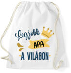 printfashion Legjobb apa a világon - Sportzsák, Tornazsák - Fehér (7127559)