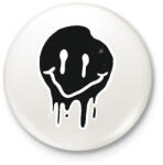 printfashion Smiley - Kitűző, hűtőmágnes - Fehér (4172966)