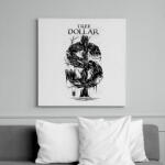 printfashion Dollár fa - fekete - Vászonkép - Fehér (6619881)