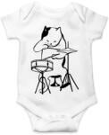 printfashion Macska dobol - Baba Body - Fehér (10282169)