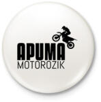 printfashion APU MA MOTOROZIK - Kitűző, hűtőmágnes - Fehér (11542258)