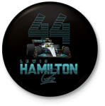 printfashion Lewis Hamilton - Kitűző, hűtőmágnes - Fekete (11971582)