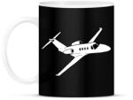 printfashion repülőgép - Bögre - Fekete (13558453)