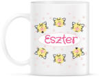 printfashion Cicás minta névvel - Bögre - Fehér (6241430)