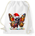 printfashion Vicces karácsonyi gitáros rocker party pillangó / lepke - Sportzsák, Tornazsák - Fehér (15243340)