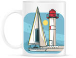 printfashion Vitorlás hajó - Bögre - Fehér (5085723)