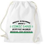 printfashion Comic Sans - Sportzsák, Tornazsák - Fehér (12690078)