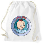 printfashion Kislány a mosógépben - Sportzsák, Tornazsák - Fehér (447203)