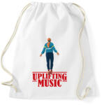 printfashion Uplifting Music Stranger Things - Sportzsák, Tornazsák - Fehér (7478657)