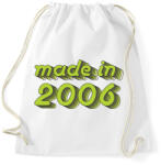 printfashion made-in-2006-green-grey - Sportzsák, Tornazsák - Fehér (489555)