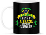 printfashion Brazil csapat - Bögre - Fekete (10859077)