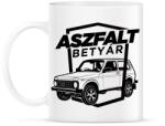 printfashion Aszfalt betyár - Lada Niva - Bögre - Fehér (4345513)