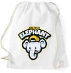 printfashion scared elephant - Sportzsák, Tornazsák - Fehér (5135978)