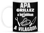 printfashion Apa grillez a legjobban a világon - Bögre - Fekete (16564391)