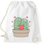 printfashion Szerelmes kaktusz - Sportzsák, Tornazsák - Fehér (11881227)