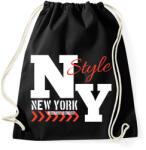 printfashion New York - Sportzsák, Tornazsák - Fekete (4385721)