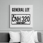 printfashion GENERAL LEE - Vászonkép - Fehér (6629425)