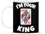 printfashion i'M YOUR KING 2 - Bögre - Fekete (10736390)