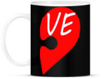 printfashion Szívem LOVE - Bögre - Fekete (2207275)