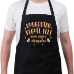 printfashion Nyugodtan vegyél fel! - Kötény - Fekete (7278323)
