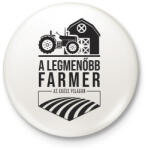 printfashion Traktorosoké a világ - Kitűző, hűtőmágnes - Fehér (3083512)