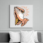printfashion Ima a pizzáért - Vászonkép - Fehér (6628578)