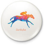 printfashion Just be free - Színes - Kitűző, hűtőmágnes - Fehér (6321837)