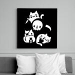 printfashion Gyilkos cicák - Vászonkép - Fekete (6649672)