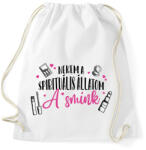 printfashion Spirituális állatom - Smink - Sportzsák, Tornazsák - Fehér (8468519)