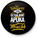 printfashion Volkswagenes apuka - Kitűző, hűtőmágnes - Fekete (4452214)