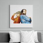 printfashion Bud Spencer and Terence Hill - Vászonkép - Fehér (14687129)