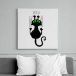 printfashion Cicmic, aki hazavár - Vászonkép - Fehér (6622284)