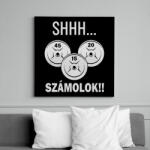 printfashion GYM things - Vászonkép - Fekete (6652379)