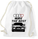 printfashion AUDI THE BEST - Sportzsák, Tornazsák - Fehér (2187522)