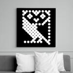 printfashion Pont bagoly - Vászonkép - Fekete (13830264)