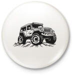 printfashion offroad - Kitűző, hűtőmágnes - Fehér (13788503)