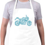 printfashion kékmotor - Kötény - Fehér (4912791)