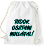 printfashion Nullával osztás - Sportzsák, Tornazsák - Fehér (15619069)