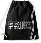 printfashion Friday with Friends - white - Sportzsák, Tornazsák - Fekete (7080818)